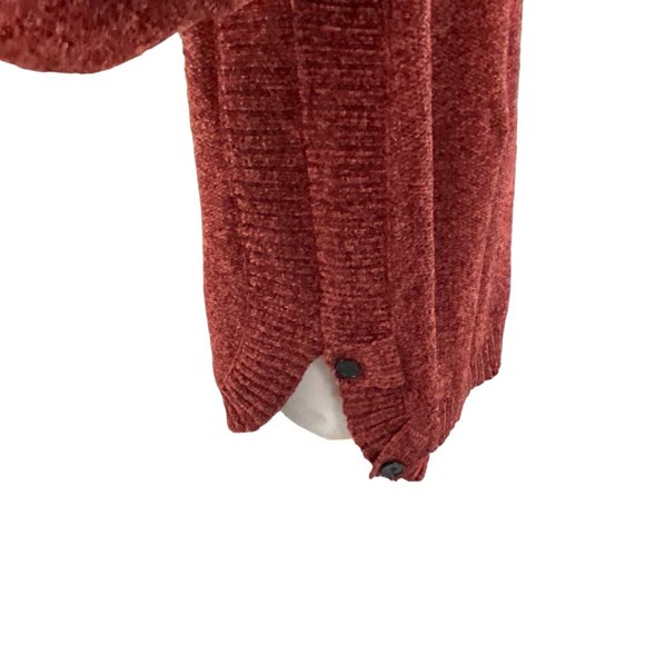 Soft Surroundings Chenille Cowl Neck Sweater Rust Cozy Boho Lagenlook Slouchy-M - Picture 8 of 12